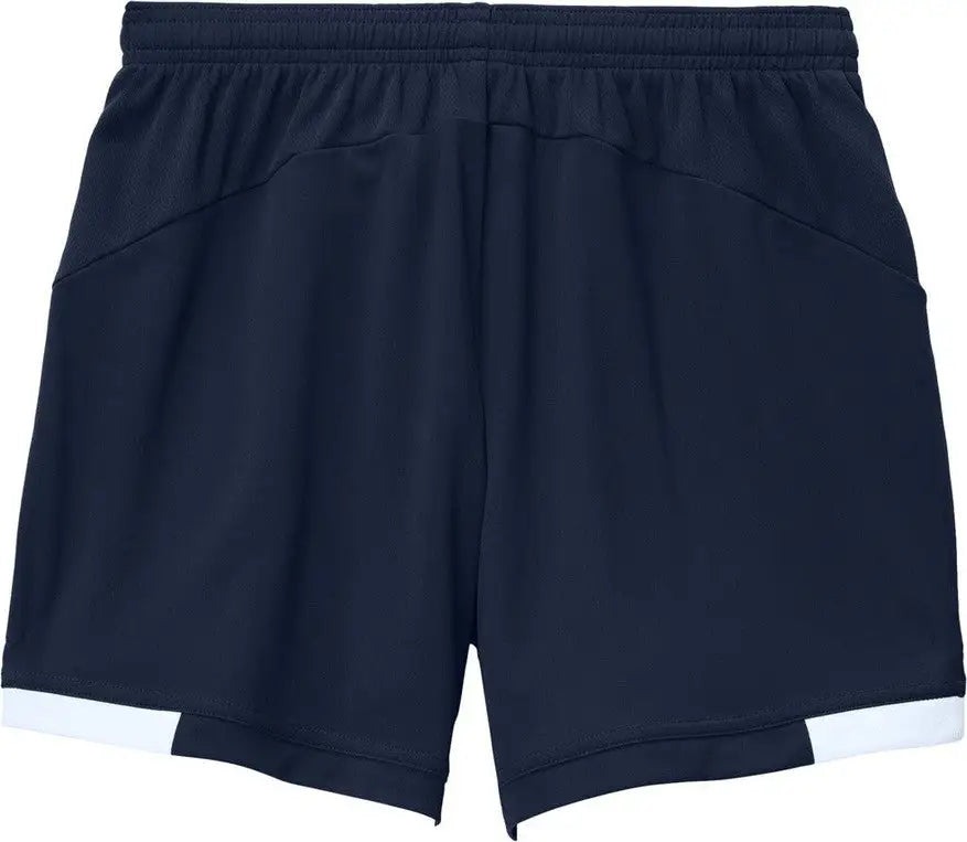 Sport-tek Lst442 Women’s Club 5’’ Short - True Navy White