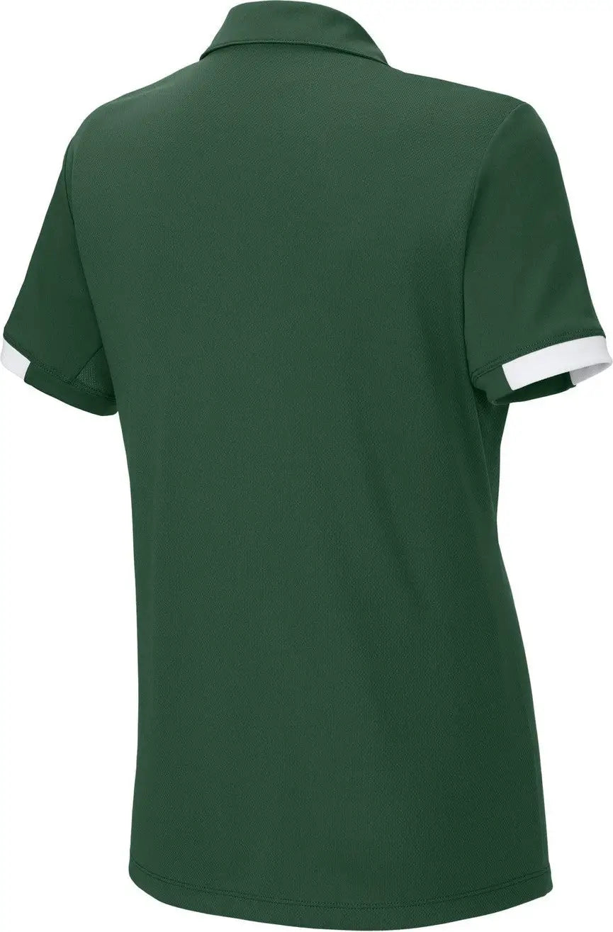 Sport-tek Lst444 Women’s Club Colorblock Polo - Forest Green White