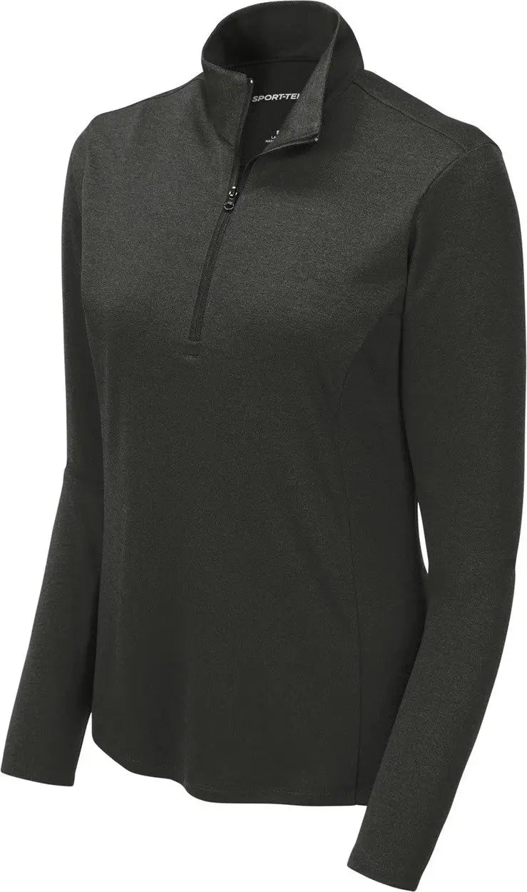 Sport-tek Lst469 Women’s Endeavor 1/2-zip Pullover - Black Heather
