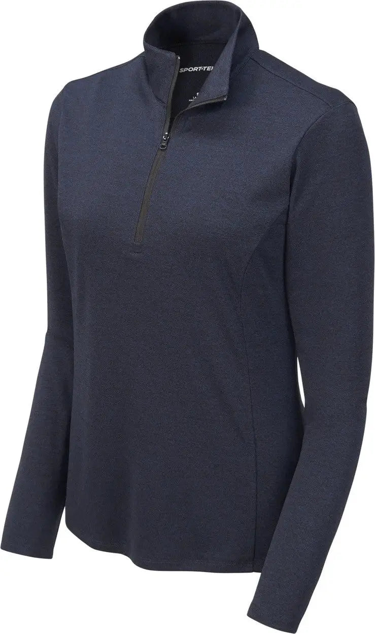 Sport-tek Lst469 Women’s Endeavor 1/2-zip Pullover - Deep Navy Heather