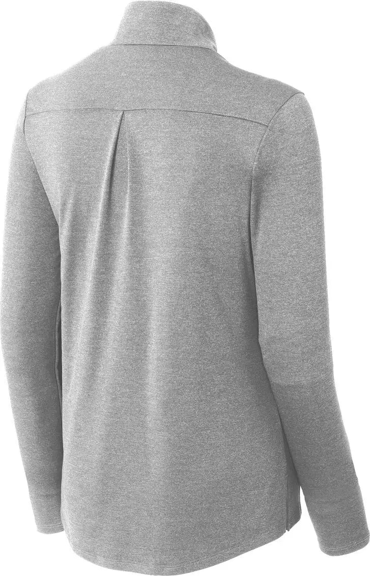 Sport-tek Lst469 Women’s Endeavor 1/2-zip Pullover - Light Gray Heather