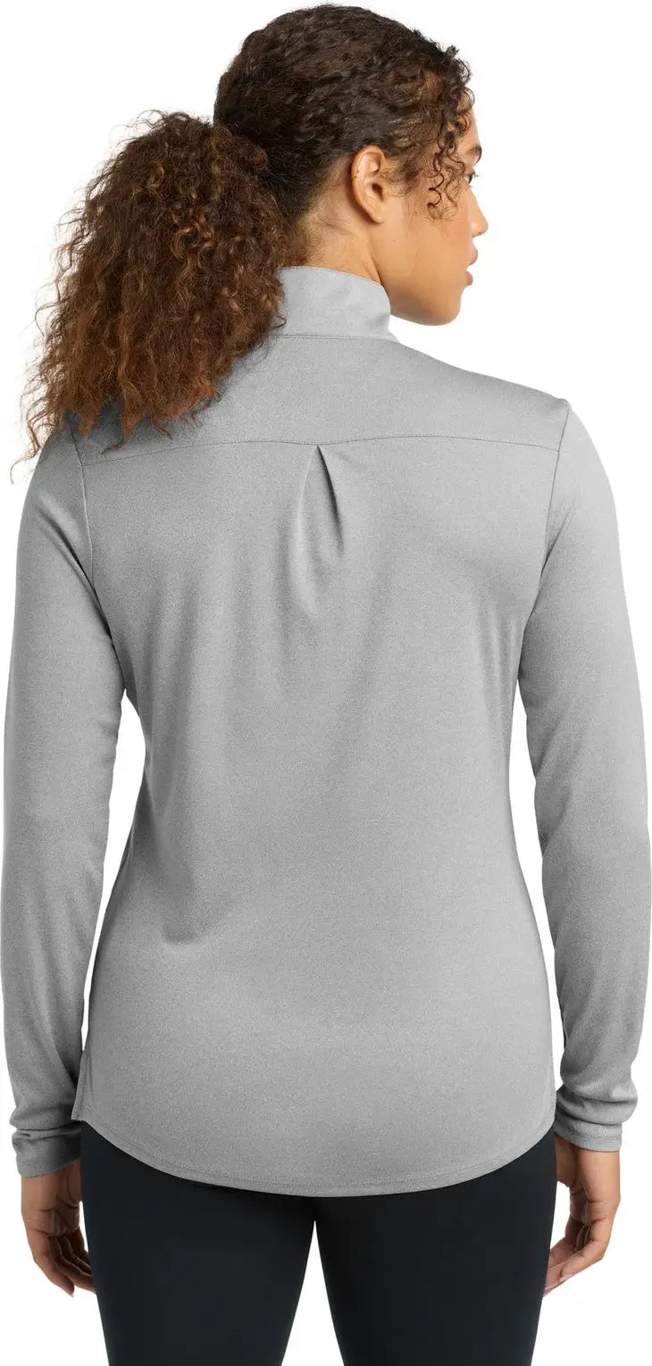 Sport-tek Lst469 Women’s Endeavor 1/2-zip Pullover - Light Gray Heather