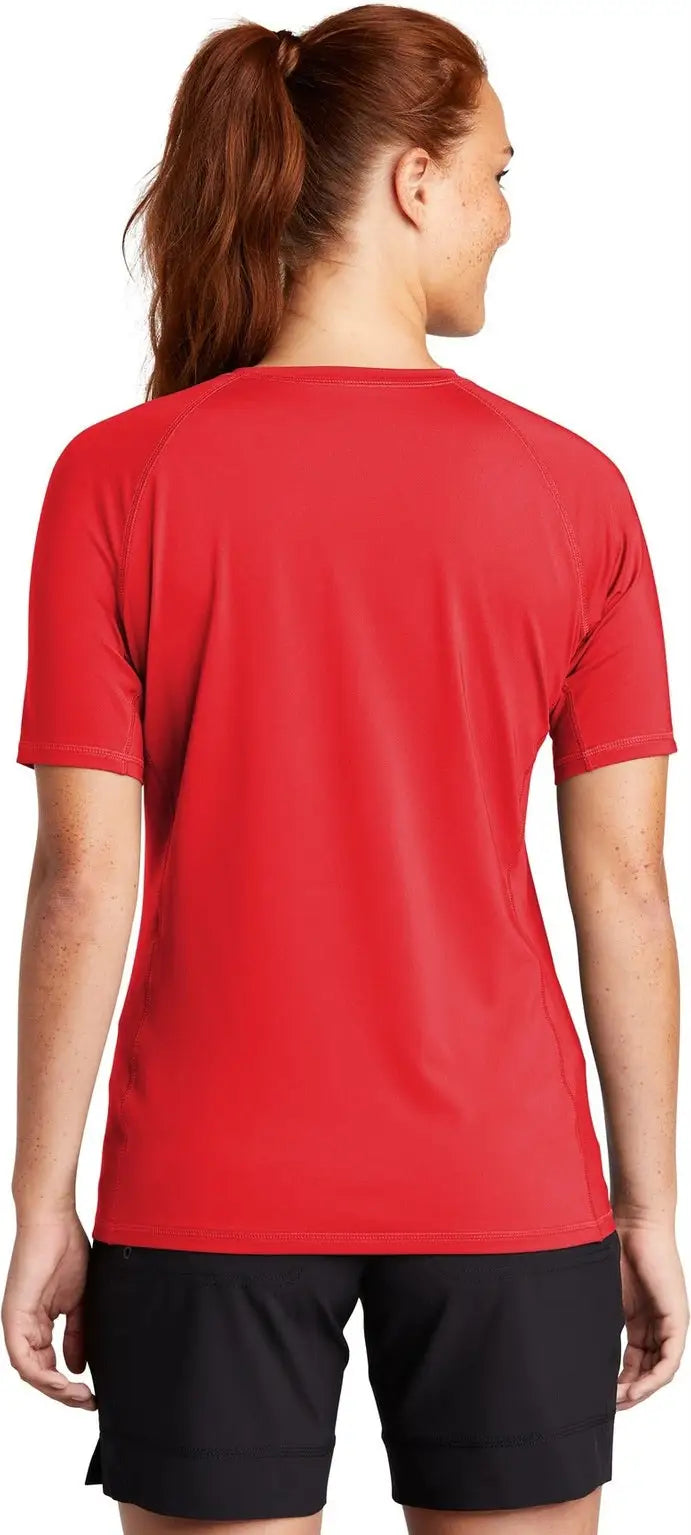 Sport-tek Lst470 Women’s Rashguard Tee - True Red