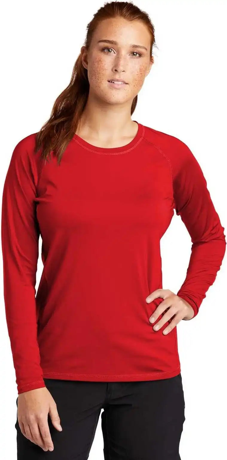 Sport-tek Lst470ls Ladies Long Sleeve Rashguard Tee - True Red