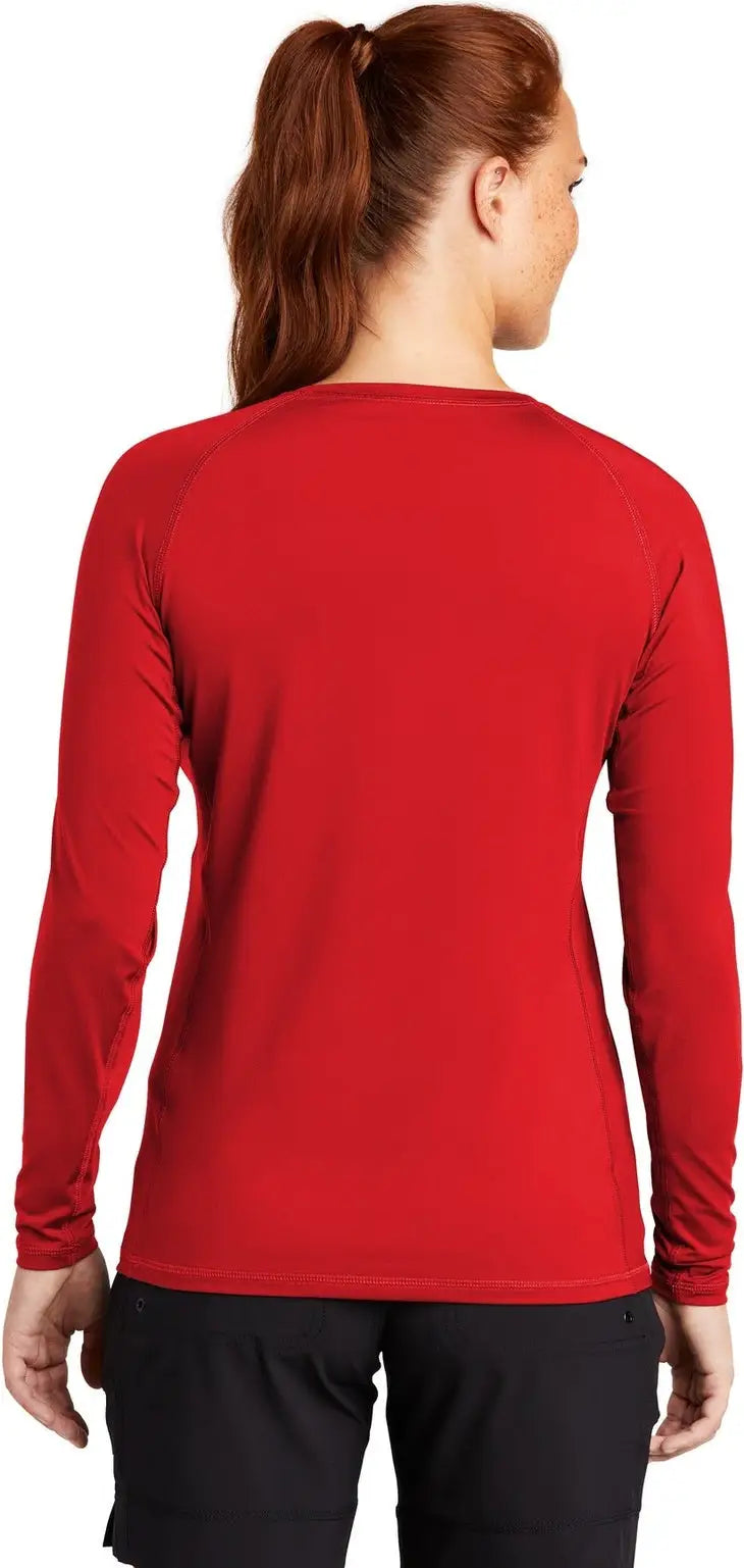 Sport-tek Lst470ls Women’s Long Sleeve Rashguard Tee - True Red