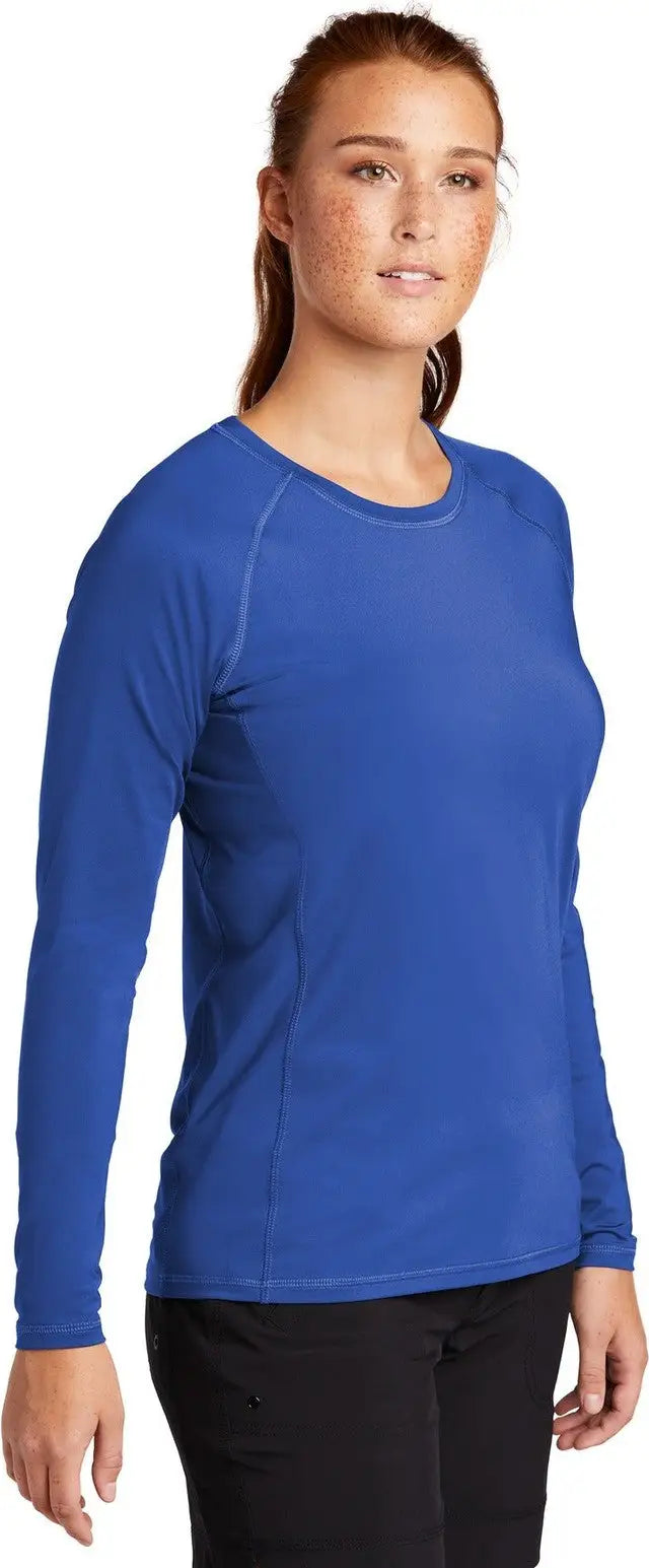 Sport-tek Lst470ls Women’s Long Sleeve Rashguard Tee - True Royal