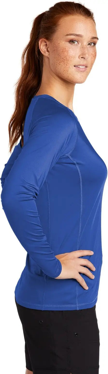 Sport-tek Lst470ls Women’s Long Sleeve Rashguard Tee - True Royal