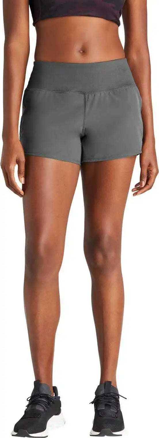 Sport Tek Lst485 Ladies Repeat Short Iron Grey