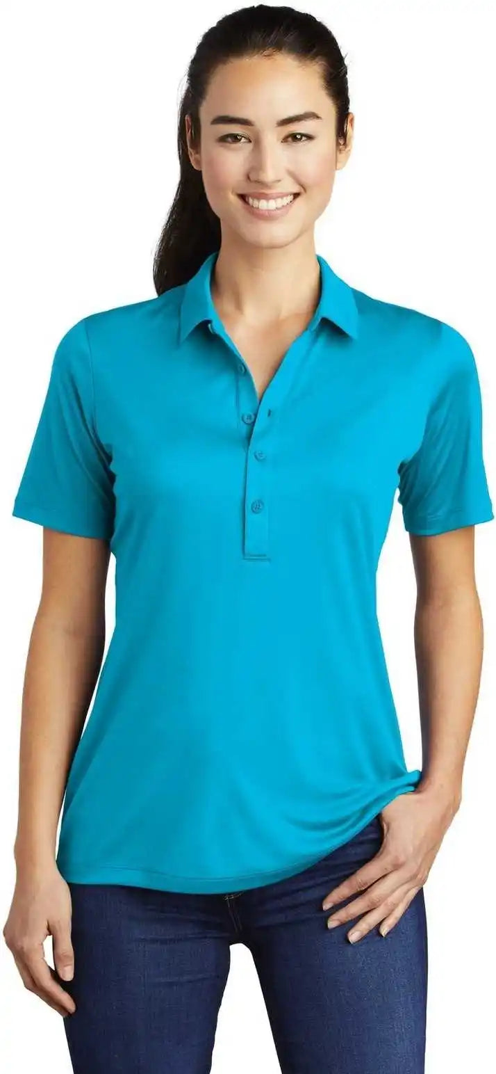 Sport Tek Lst520 Ladies Posi Uv Pro Polo Sapphire