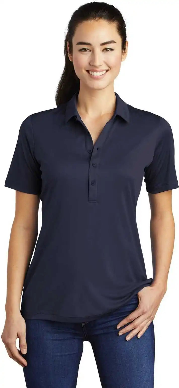 Sport Tek Lst520 Ladies Posi Uv Pro Polo True Navy
