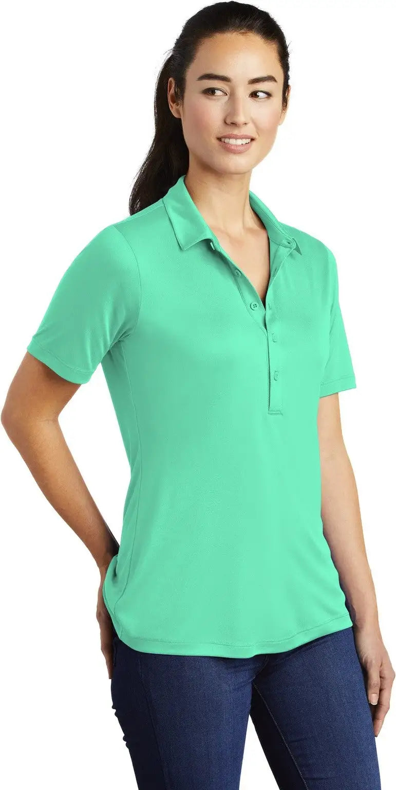 Sport-tek Lst520 Women’s Posi-uv Pro Polo - Bright Seafoam