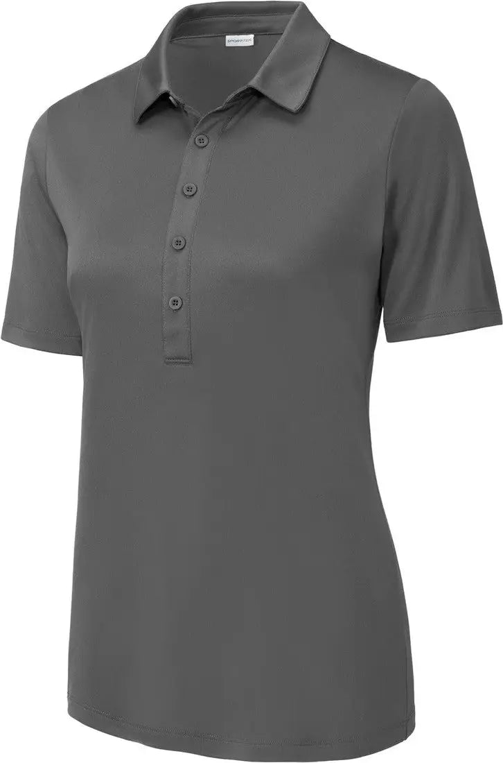 Sport-tek Lst520 Women’s Posi-uv Pro Polo - Dark Smoke Gray