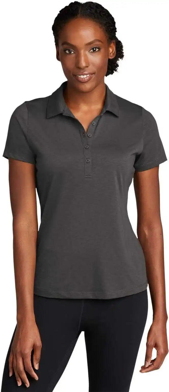 Sport Tek Lst530 Ladies Posicharge Strive Polo Graphite