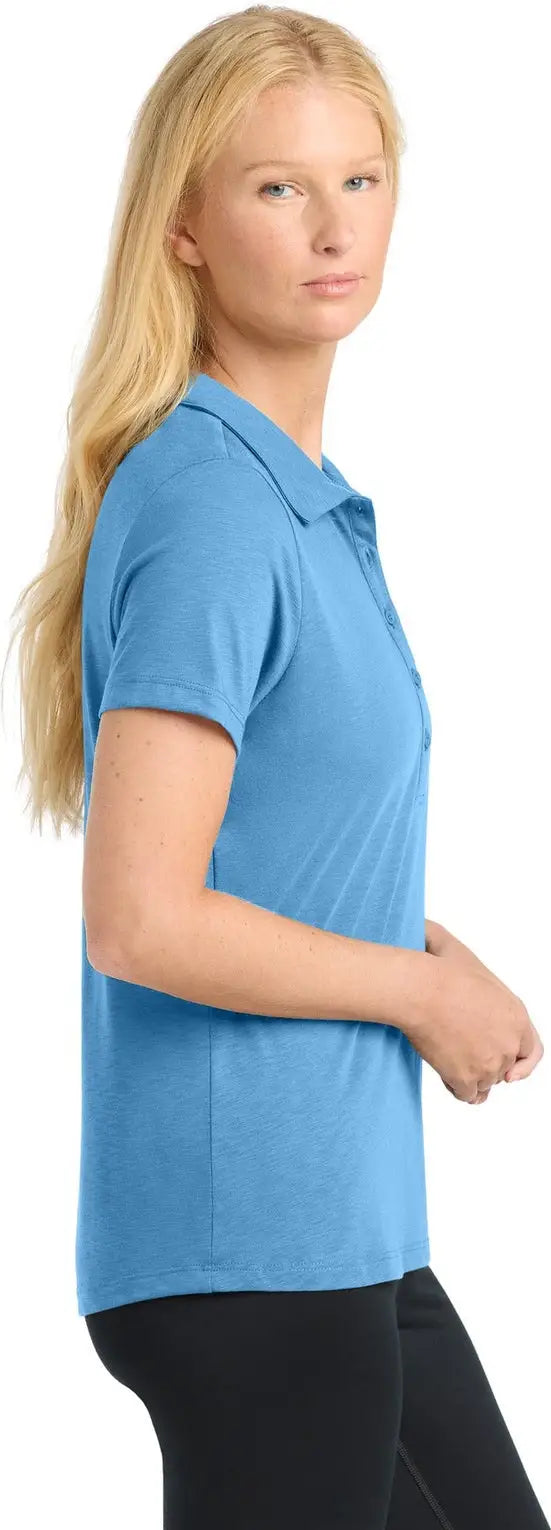 Sport-tek Lst530 Women’s Posicharge Strive Polo - Carolina Blue