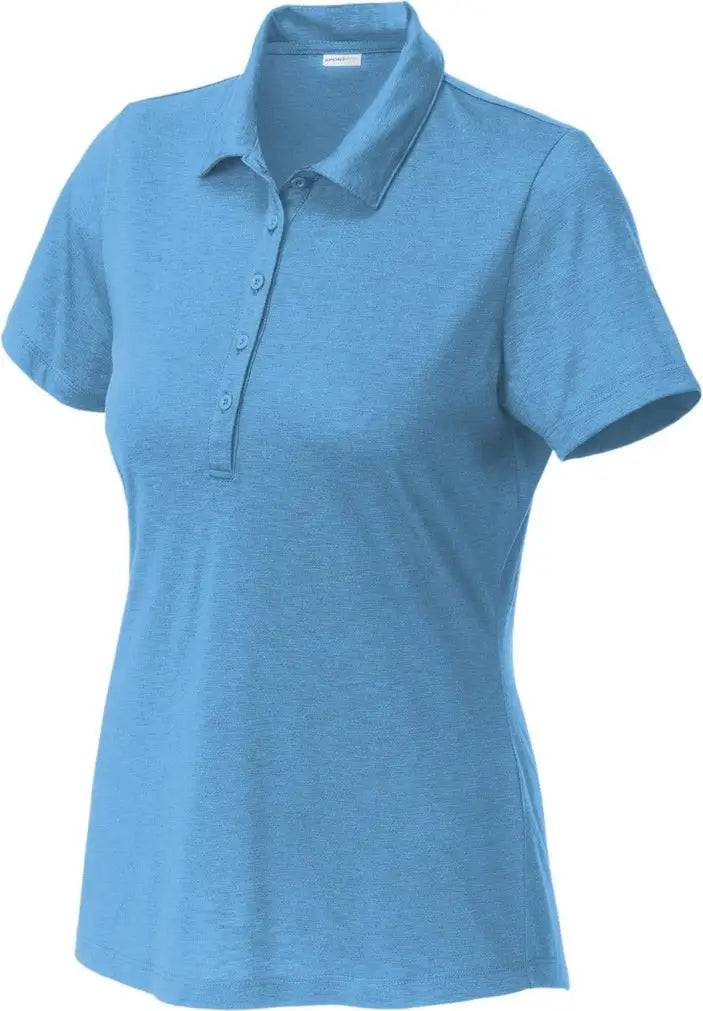 Sport-tek Lst530 Women’s Posicharge Strive Polo - Carolina Blue