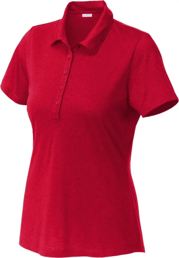 Sport-tek Lst530 Women’s Posicharge Strive Polo - Deep Red