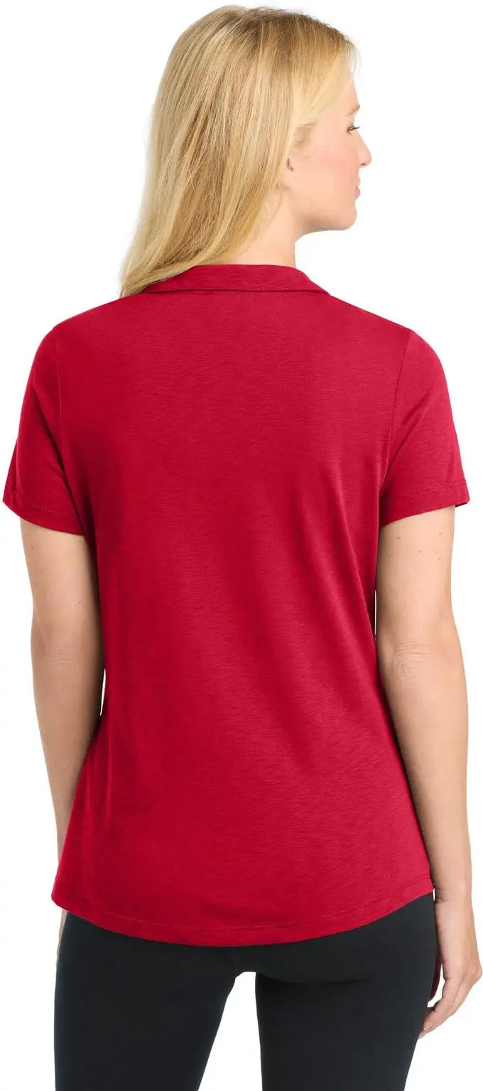 Sport-tek Lst530 Women’s Posicharge Strive Polo - Deep Red