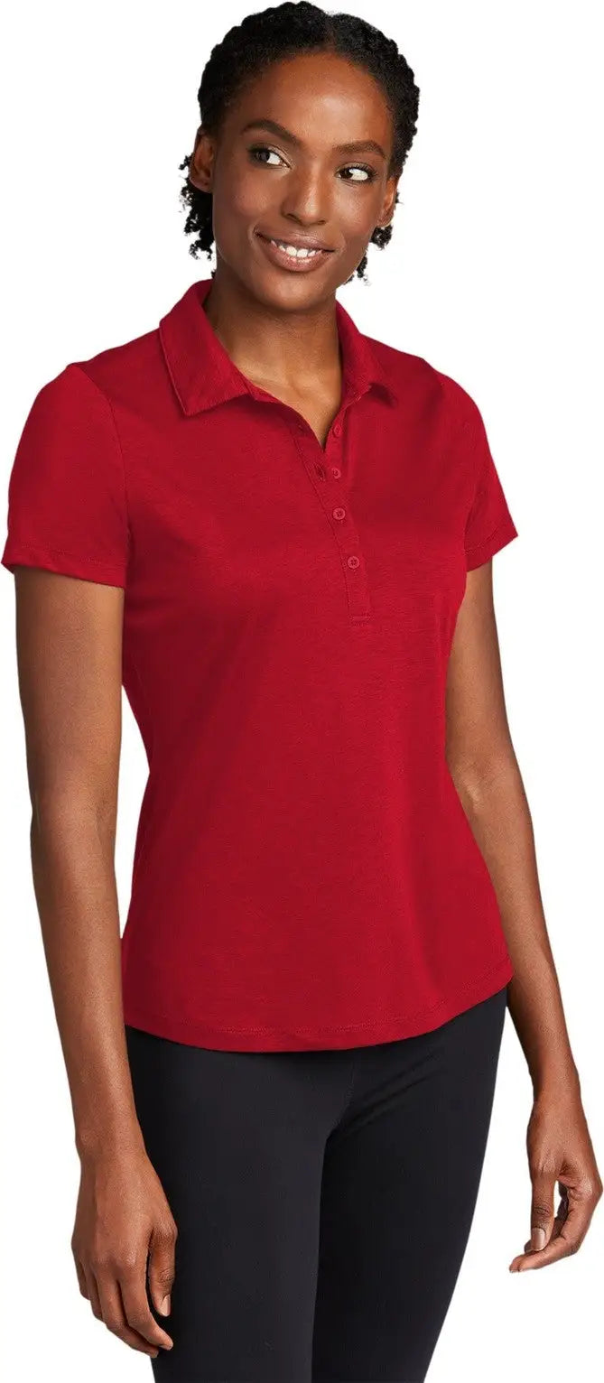 Sport-tek Lst530 Women’s Posicharge Strive Polo - Deep Red
