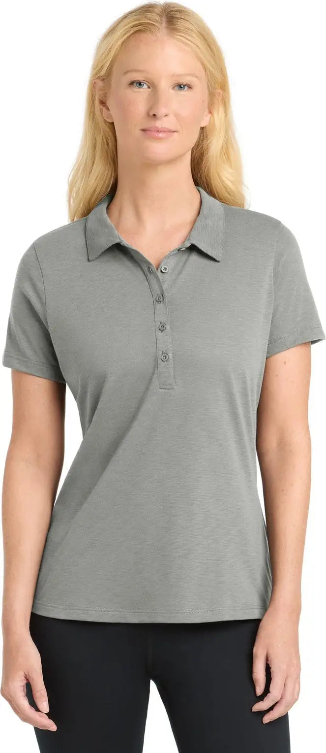 Sport-tek Lst530 Women’s Posicharge Strive Polo - Silver - Ladies Xs