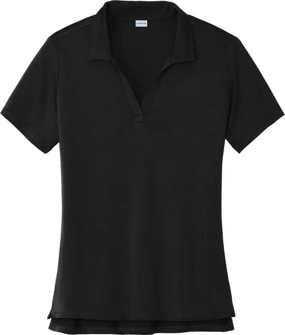 Sport Tek Lst535 Ladies Sideline Polo Black