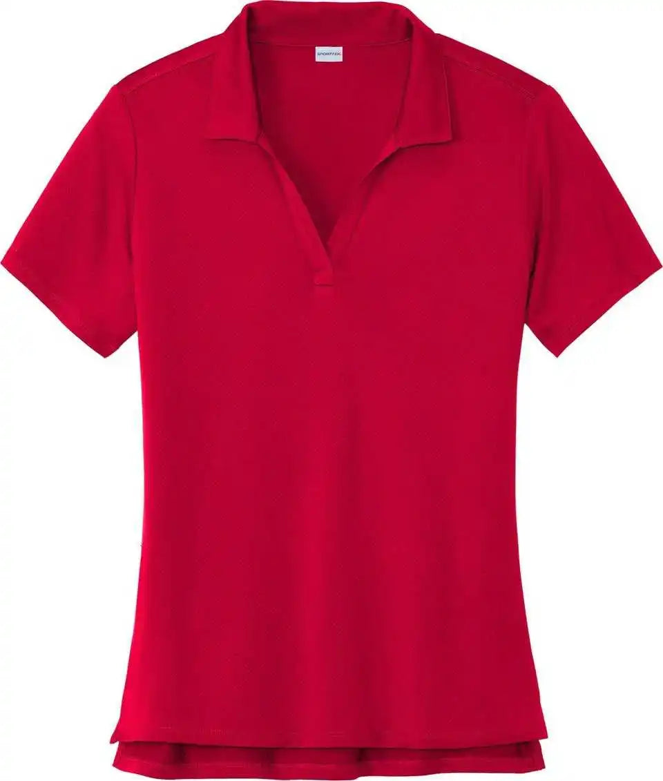 Sport Tek Lst535 Ladies Sideline Polo Deep Red