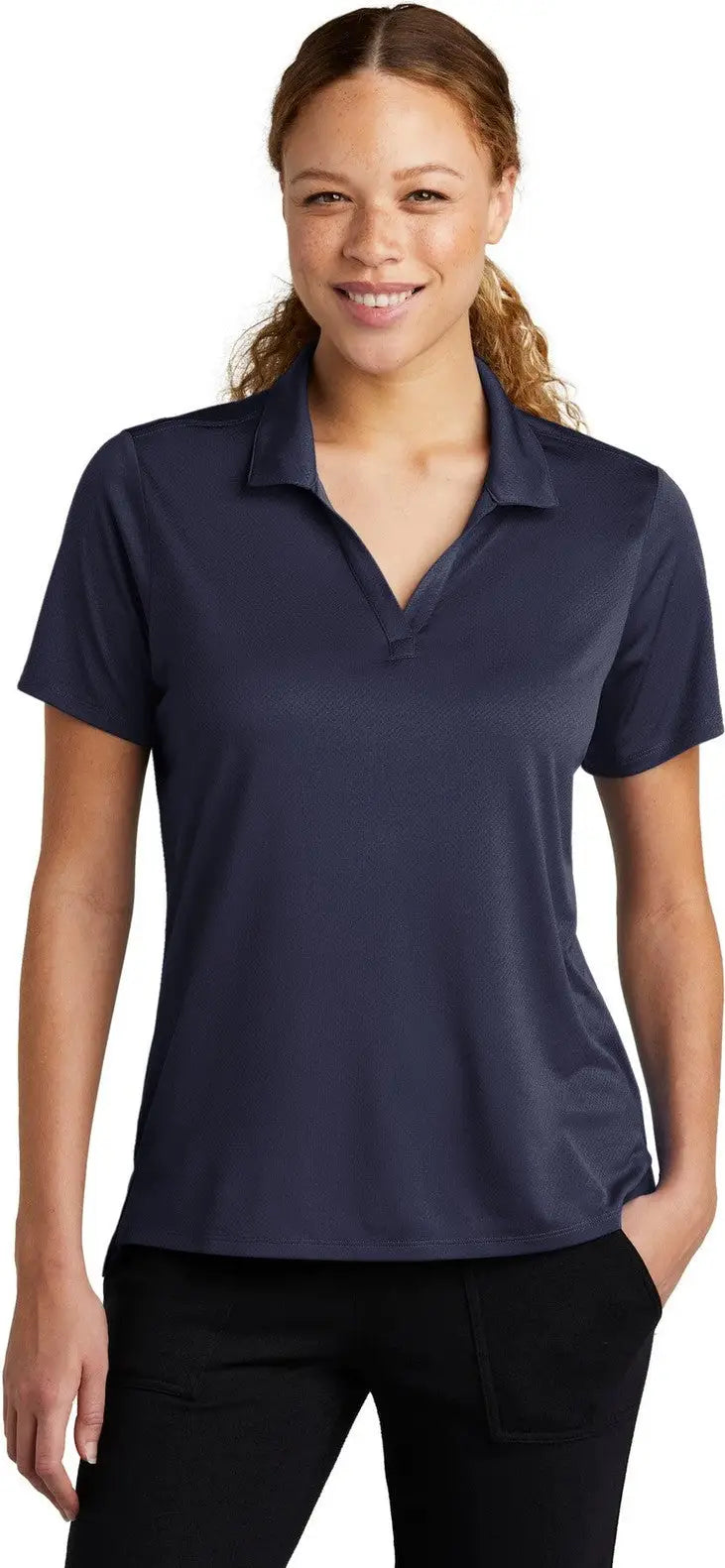 Sport-tek Lst535 Women’s Sideline Polo - True Navy - Ladies Xs