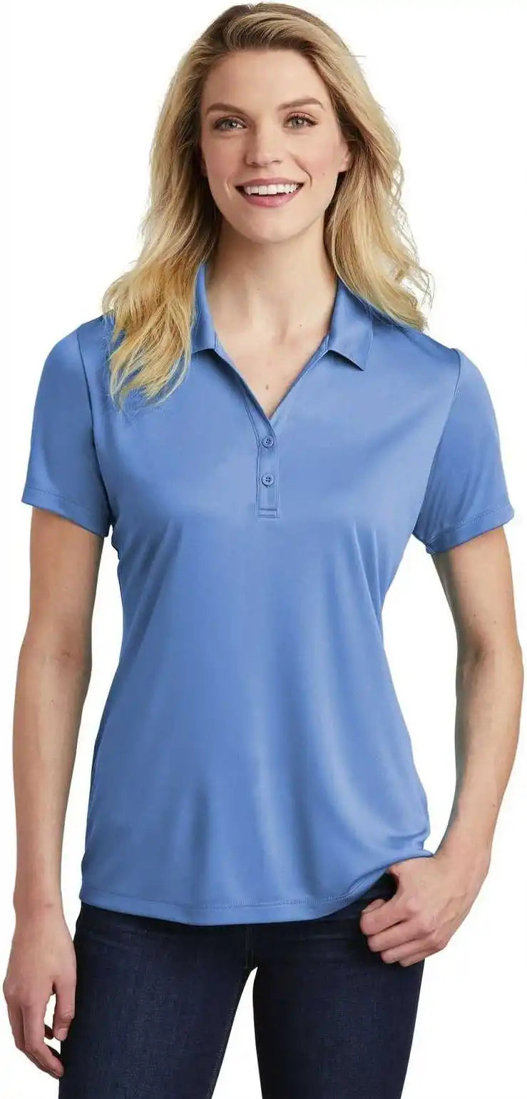 Sport Tek Lst550 Ladies Posicharge Competitor Polo Carolina Blue