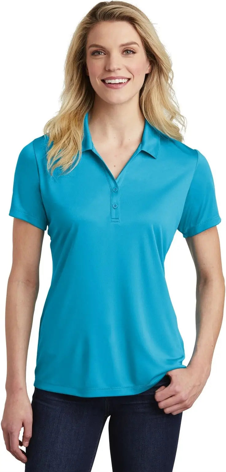 Sport-tek Lst550 Women’s Posicharge Competitor Polo - Atomic Blue - Ladies Xs