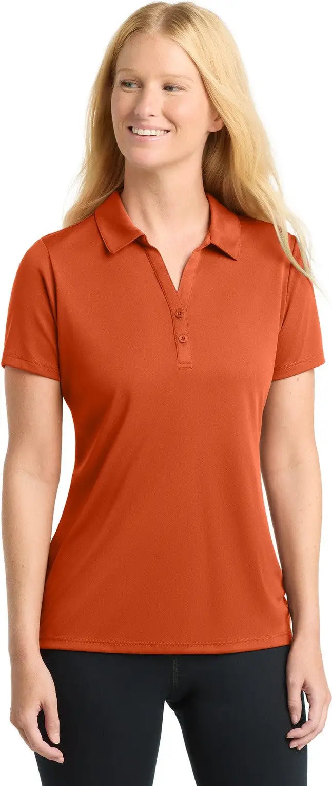 Sport-tek Lst550 Women’s Posicharge Competitor Polo - Deep Orange - Ladies Xs