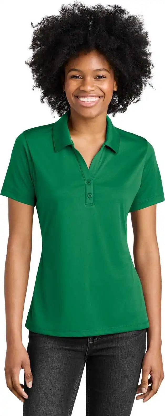 Sport-tek Lst550 Women’s Posicharge Competitor Polo - Kelly Green
