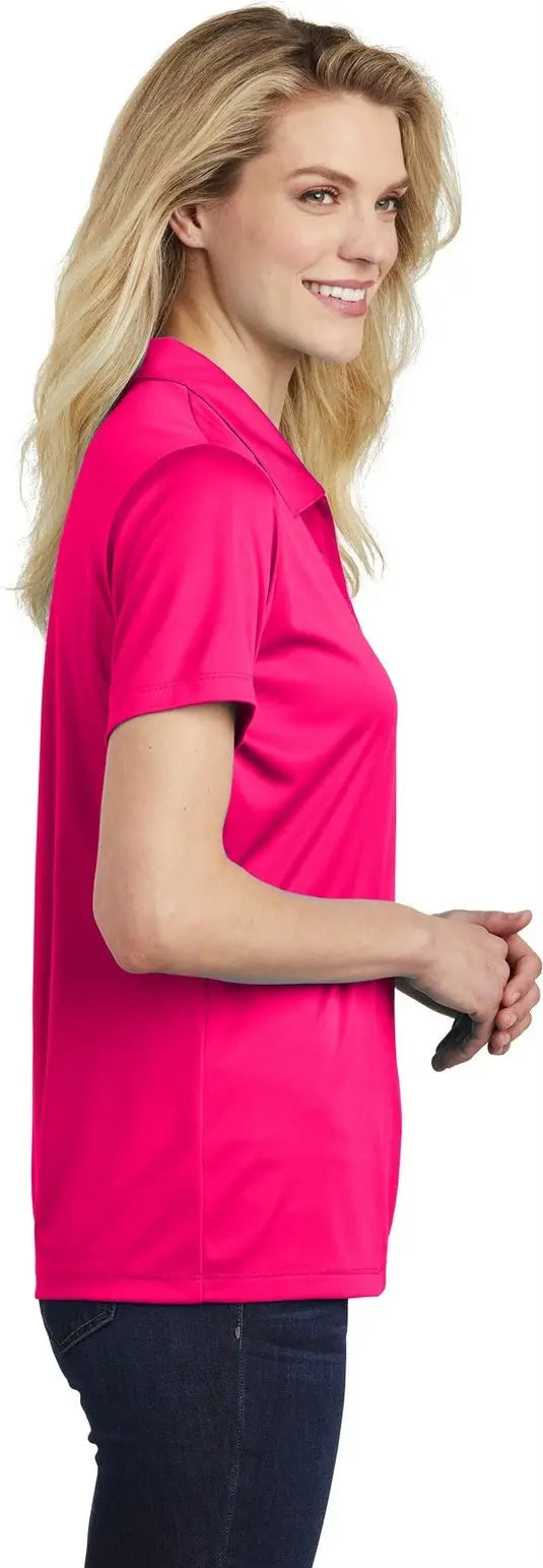 Sport-tek Lst550 Women’s Posicharge Competitor Polo - Pink Raspberry