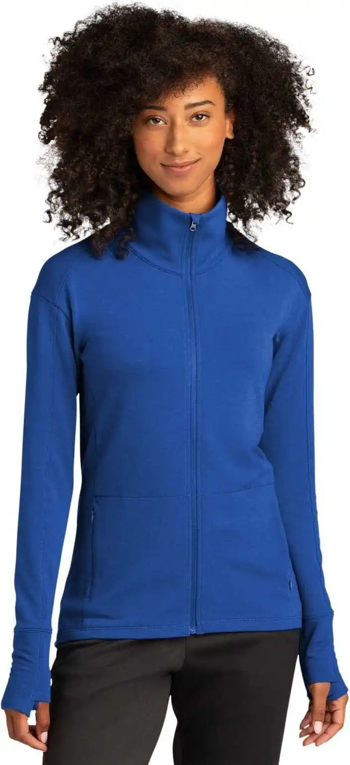 Sport Tek Lst560 Ladies Wick Flex Fleece Full Zip True Royal