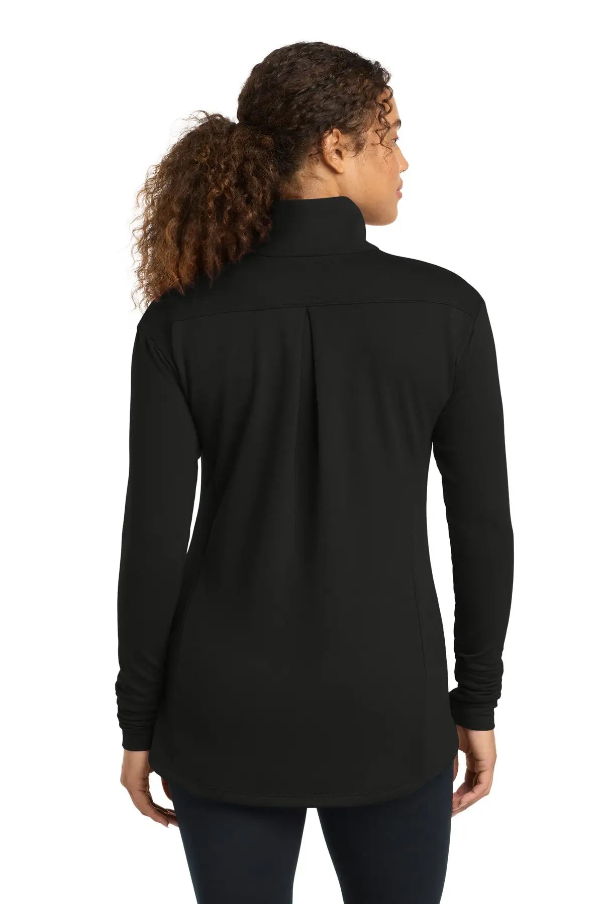 Sport-tek Lst560 Women’s Sport-wick Flex Fleece Full-zip - Black