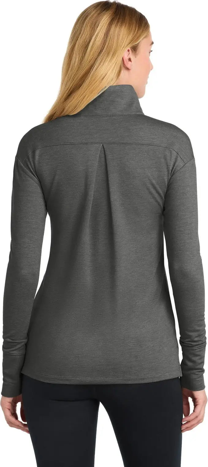 Sport-tek Lst561 Women’s Sport-wick Flex Fleece 1/4-zip - Dark Gray Heather