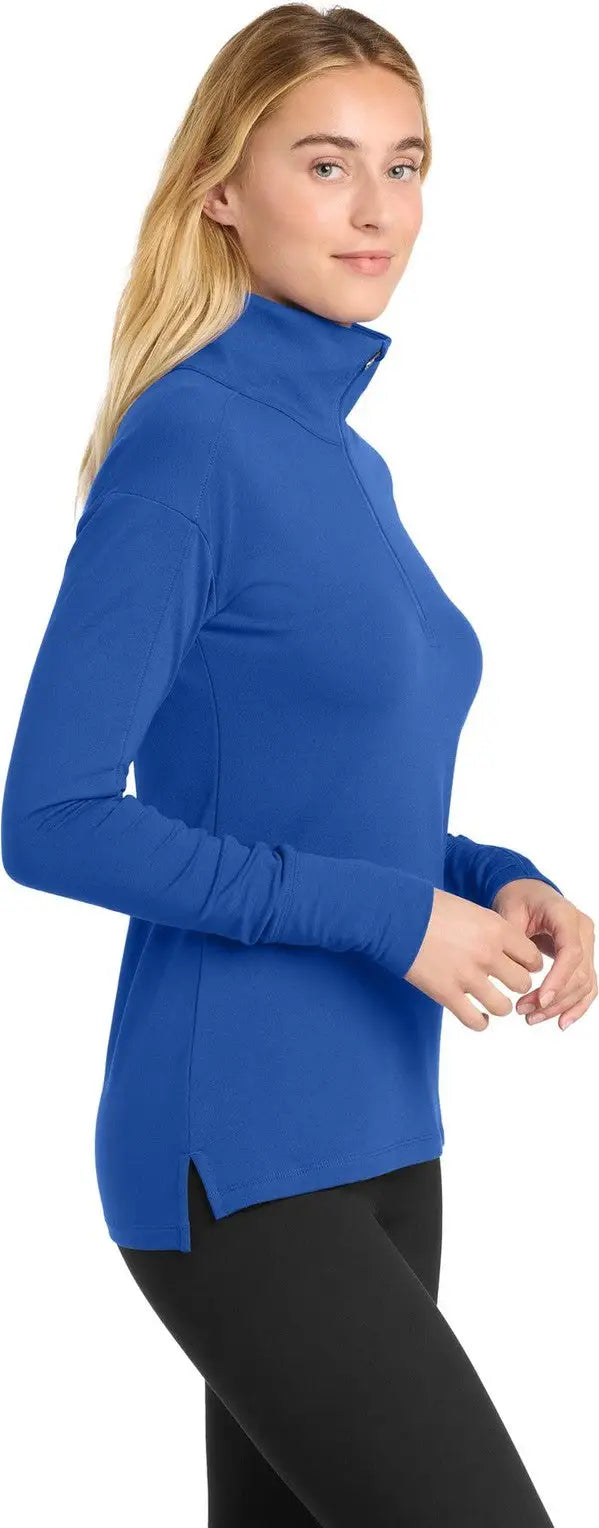 Sport-tek Lst561 Women’s Sport-wick Flex Fleece 1/4-zip - True Royal