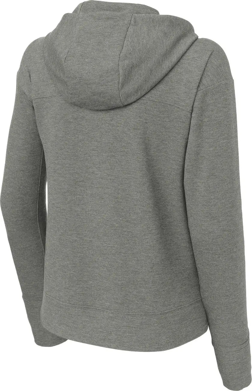 Sport-tek Lst562 Women’s Sport-wick Flex Fleece Pullover Hoodie - Light Gray Heather