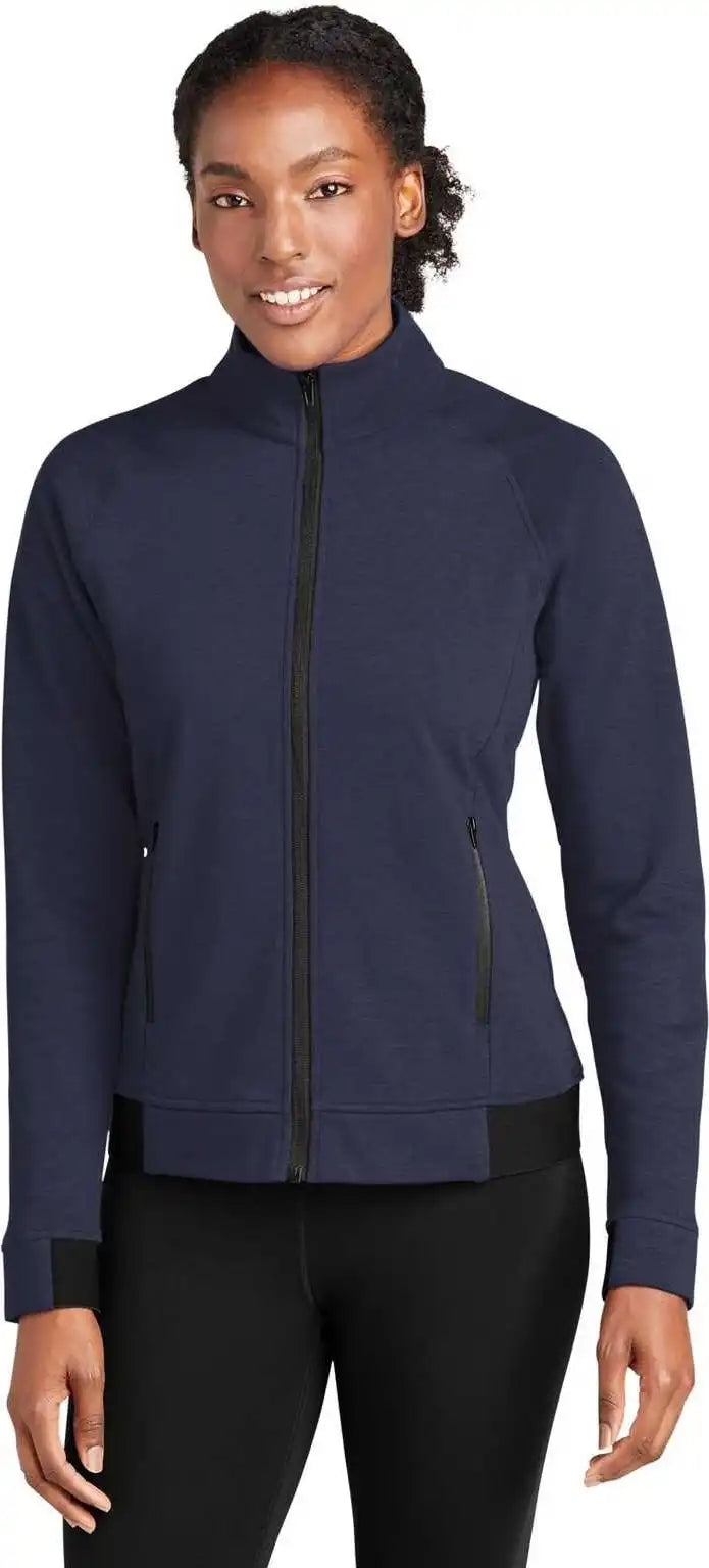 Sport Tek Lst570 Ladies Posicharge Strive Full Zip True Navy