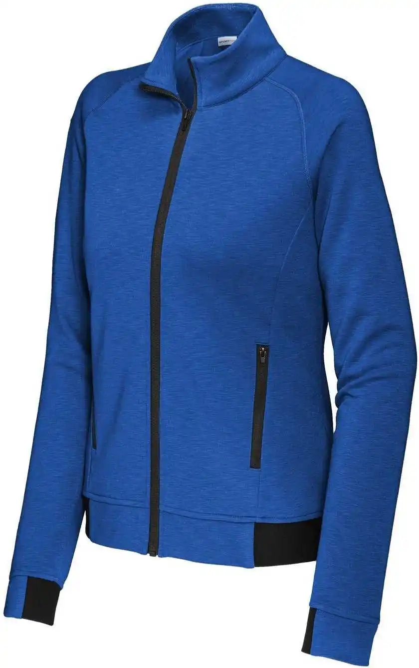 Sport Tek Lst570 Ladies Posicharge Strive Full Zip True Royal