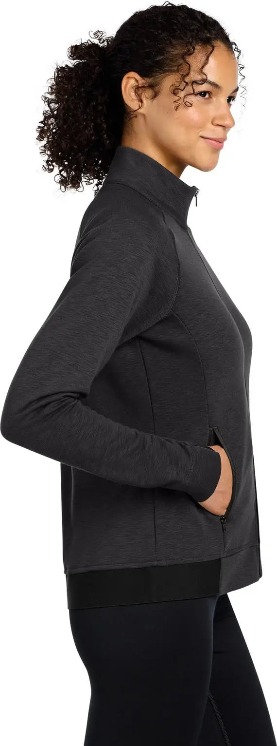 Sport-tek Lst570 Women’s Posicharge Strive Full-zip - Black