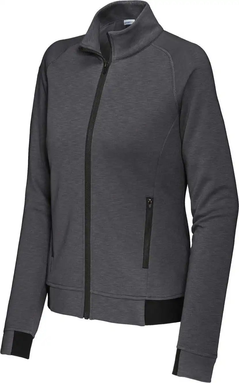 Sport-tek Lst570 Women’s Posicharge Strive Full-zip - Graphite