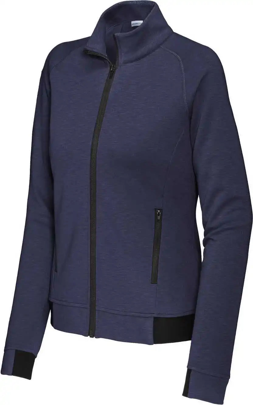 Sport-tek Lst570 Women’s Posicharge Strive Full-zip - True Navy