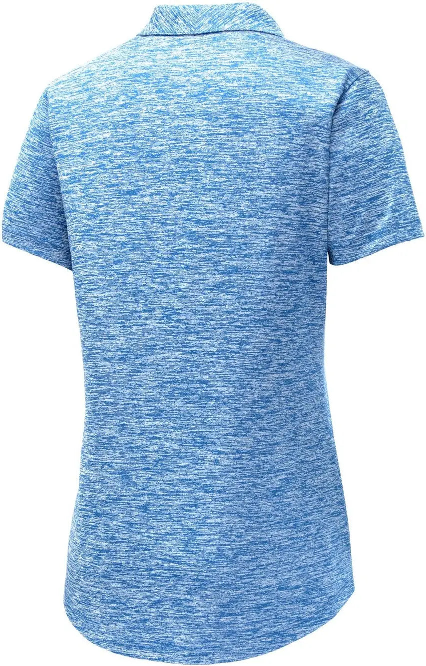 Sport-tek Lst590 Women’s Posicharge Electric Heather Polo - True Royal