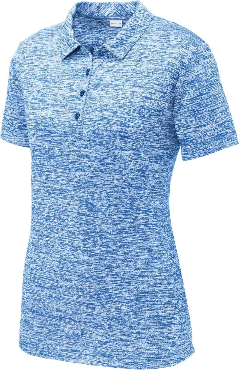 Sport-tek Lst590 Women’s Posicharge Electric Heather Polo - True Royal