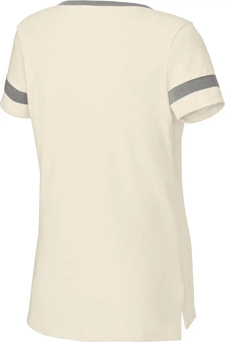Sport-tek Lst6041 Women’s Halftime Notch Neck Tee - Ecru Vintage Heather