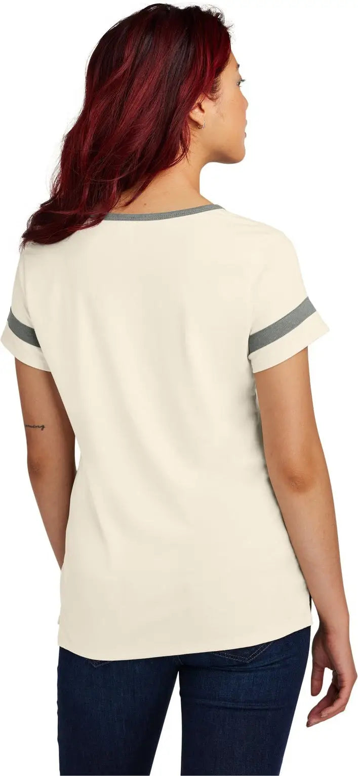 Sport-tek Lst6041 Women’s Halftime Notch Neck Tee - Ecru Vintage Heather