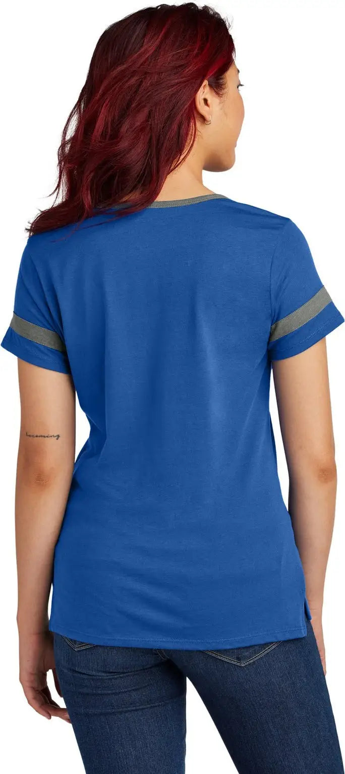 Sport-tek Lst6041 Women’s Halftime Notch Neck Tee - True Royal Vintage Heather
