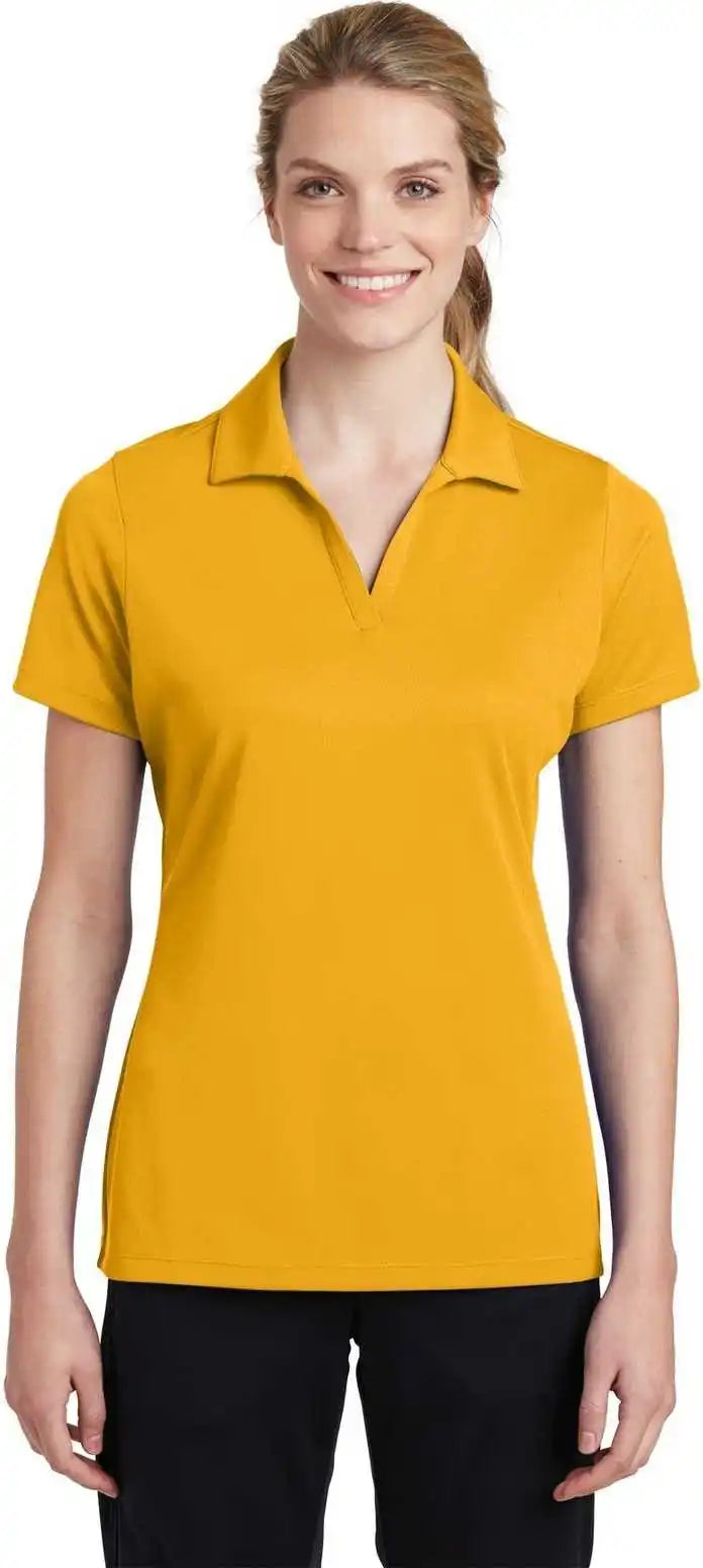 Sport-tek Lst640 Ladies Posicharge Racermesh Polo - Gold