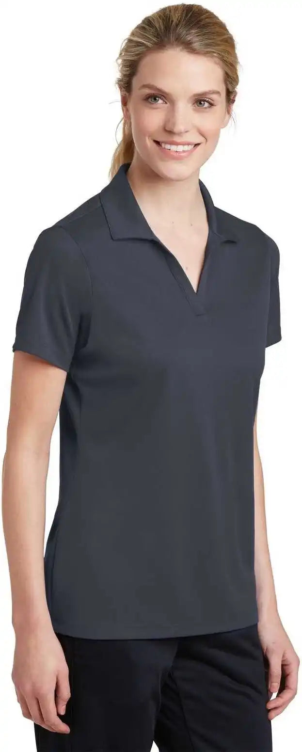 Sport-tek Lst640 Ladies Posicharge Racermesh Polo - Graphite