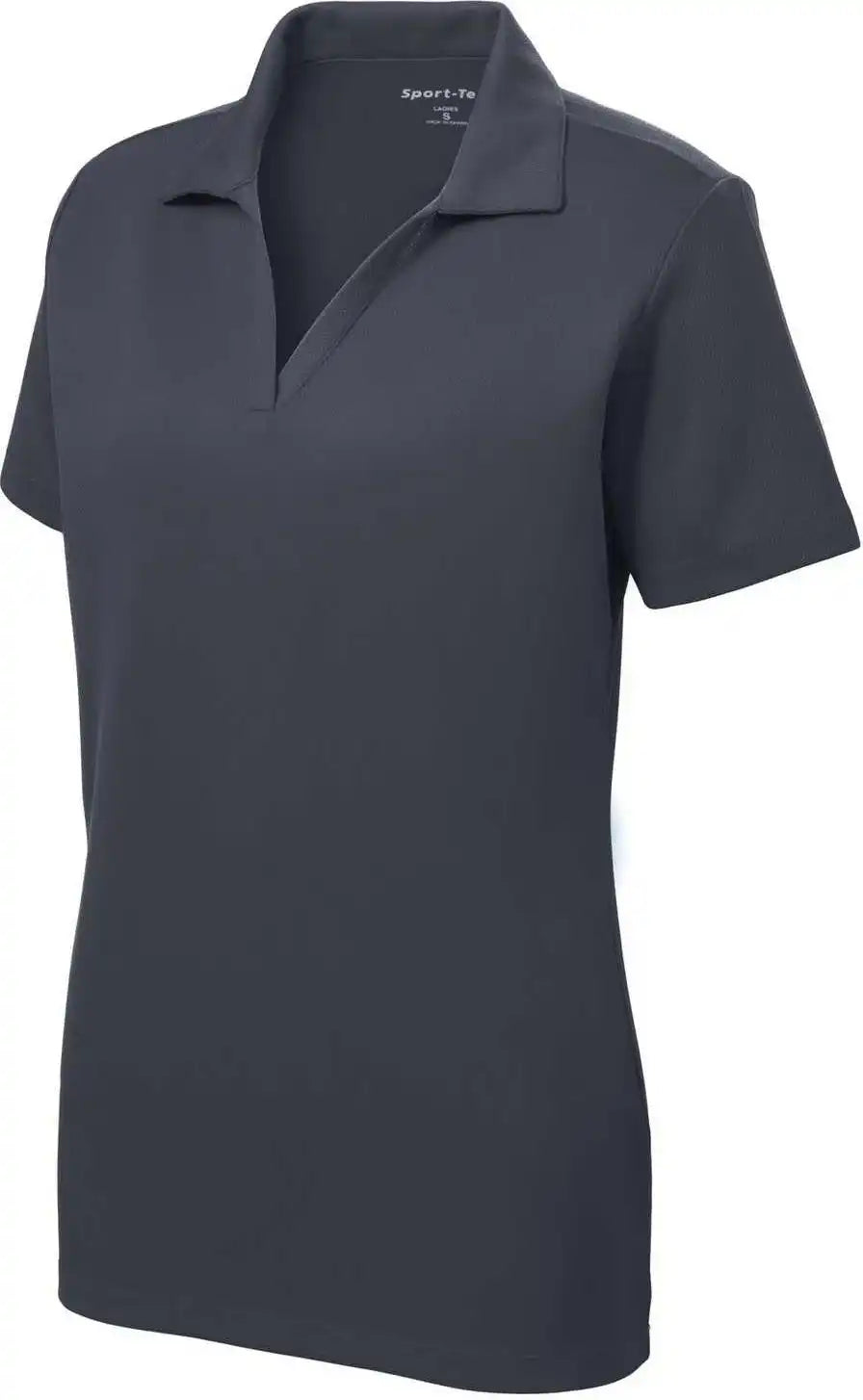 Sport-tek Lst640 Ladies Posicharge Racermesh Polo - Graphite