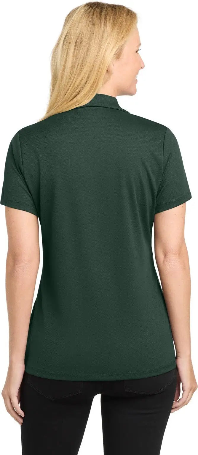Sport-tek Lst640 Women’s Posicharge Racermesh Polo - Dark Forest Green